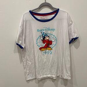 Disney Euro T-Shirt with Mickey Mouse in Red and Blue